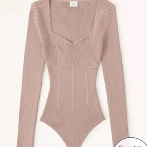 Abercrombie sweetheart sweater bodysuit